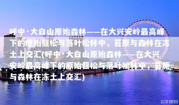 呼中·大白山原始森林——在大兴安岭最高峰下的原始偃松与落叶松林中，苔原与森林在冻土上交汇(呼中·大白山原始森林——在大兴安岭最高峰下的原始偃松与落叶松林中，苔原与森林在冻土上交汇)