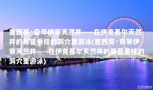 墨西哥·奇琴伊察天然井——在伊克基尔天然井的藤蔓垂挂的洞穴里游泳(墨西哥·奇琴伊察天然井——在伊克基尔天然井的藤蔓垂挂的洞穴里游泳)